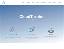 Tablet Screenshot of cloudturbine.com